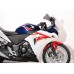 Ветровое стекло для мотоцикла Racing "R" CBR250R 11-, цвет Серый